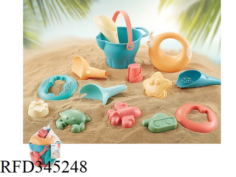 SOFT RUBBER BEACH WATER TOYS 14PCS