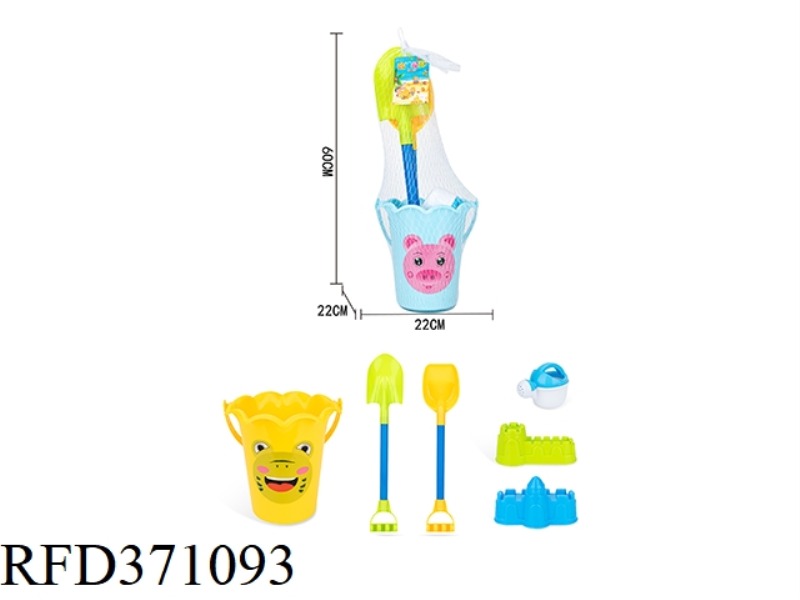 BEACH LARGE BUCKET 6PCS