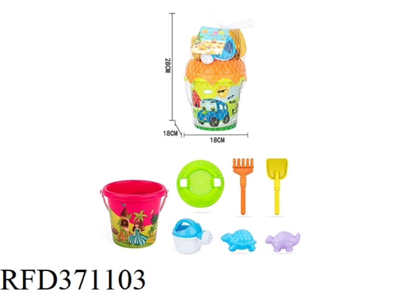 HEAT TRANSFER BEACH BUCKET 7PCS