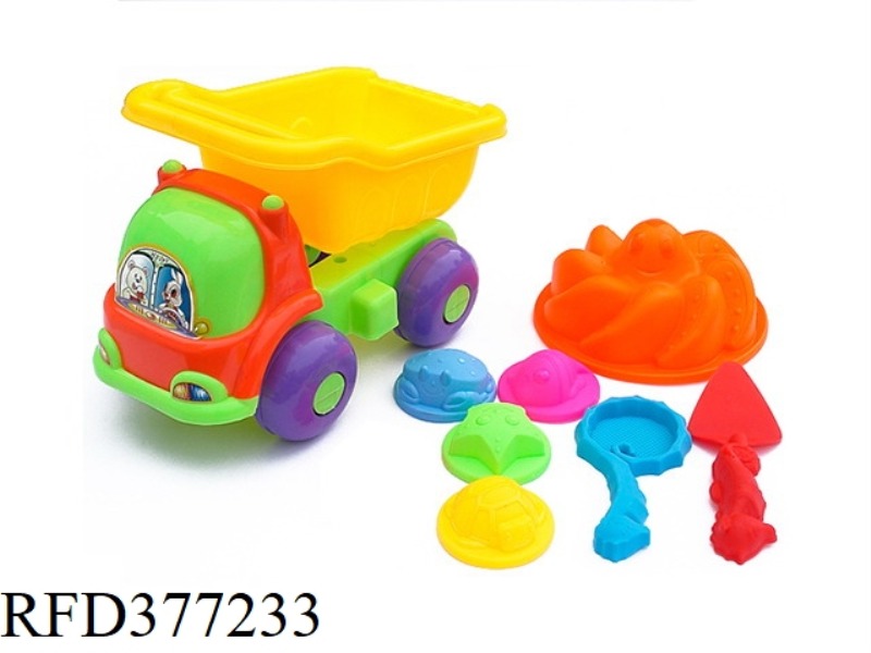 8-PIECE SET OF OCTOPUS BEACH BUGGY