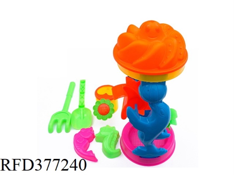 7-PIECE SET OF DOLPHIN BIG HOURGLASS