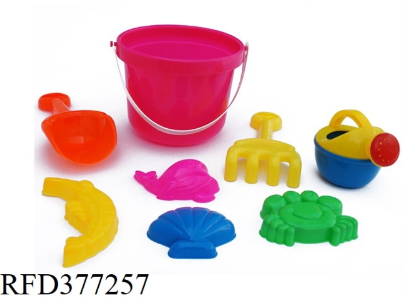 8-PIECE BEACH ROUND BUCKET