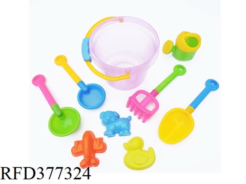 9-PIECE BEACH BIG ROUND BUCKET