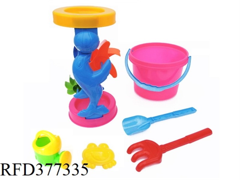 6-PIECE DOLPHIN FUNNEL BUCKET