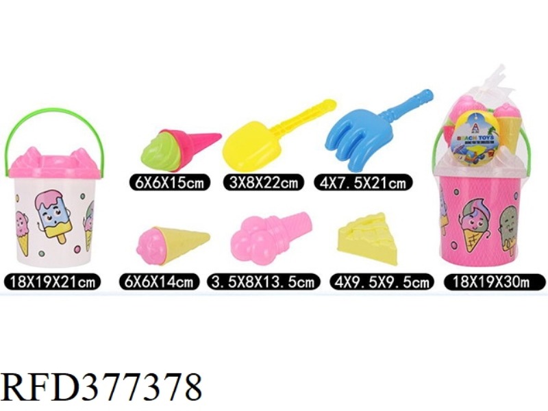 8-PIECE FUN ICE CREAM BUCKET