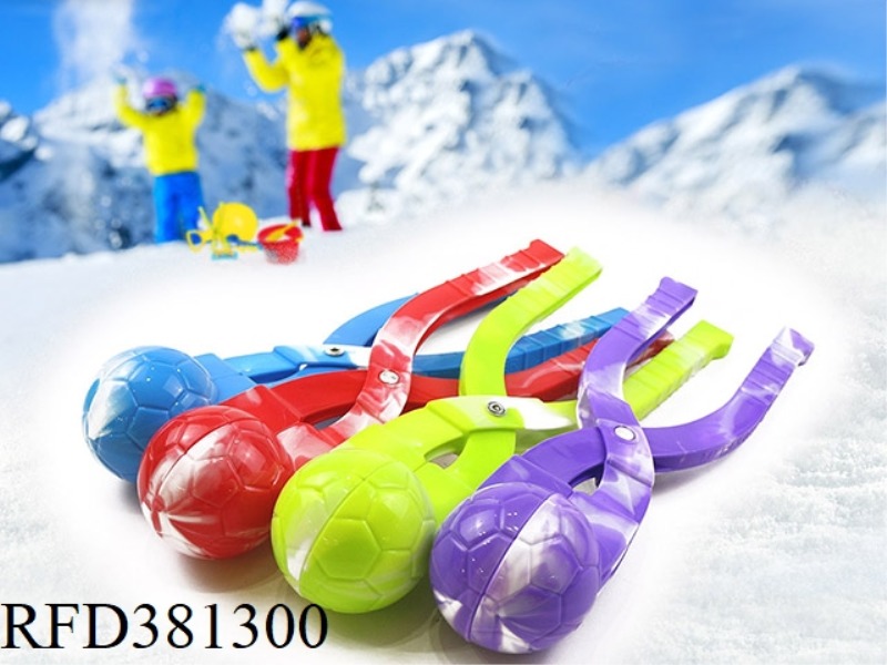 DOUBLE COLOR FOOTBALL SNOW CLIP SINGLE