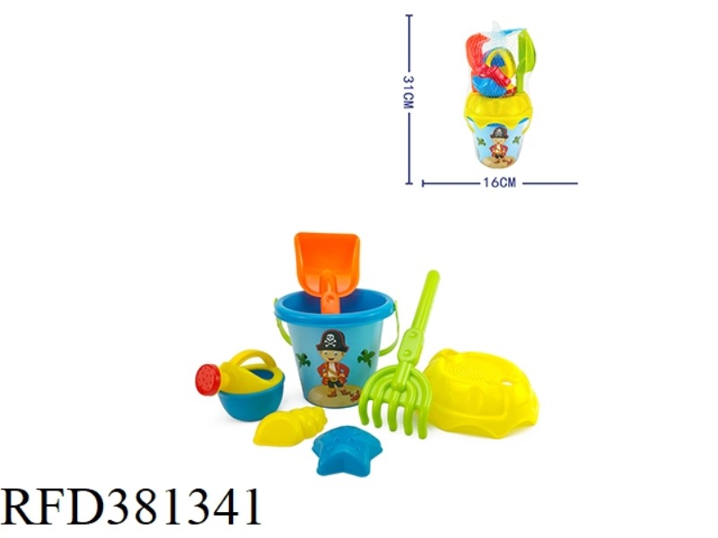 7  PCS  BEACH BUCKET SET