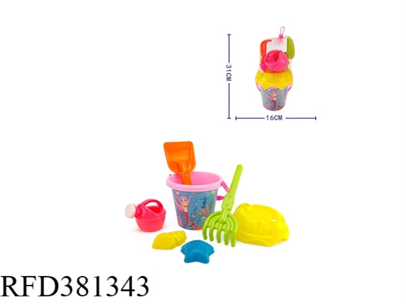 7  PCS  BEACH BUCKET SET