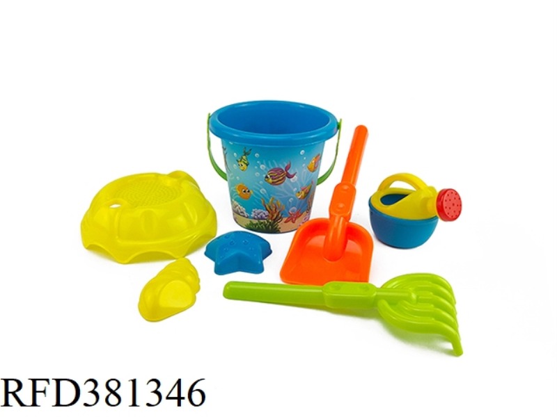 7  PCS  BEACH BUCKET SET