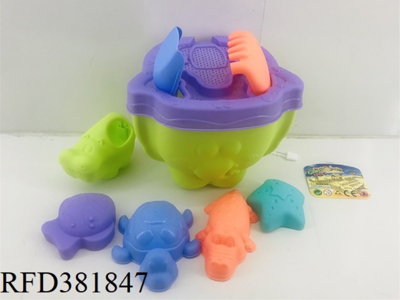 SOFT RUBBER BEACH ELEPHANT BUCKET