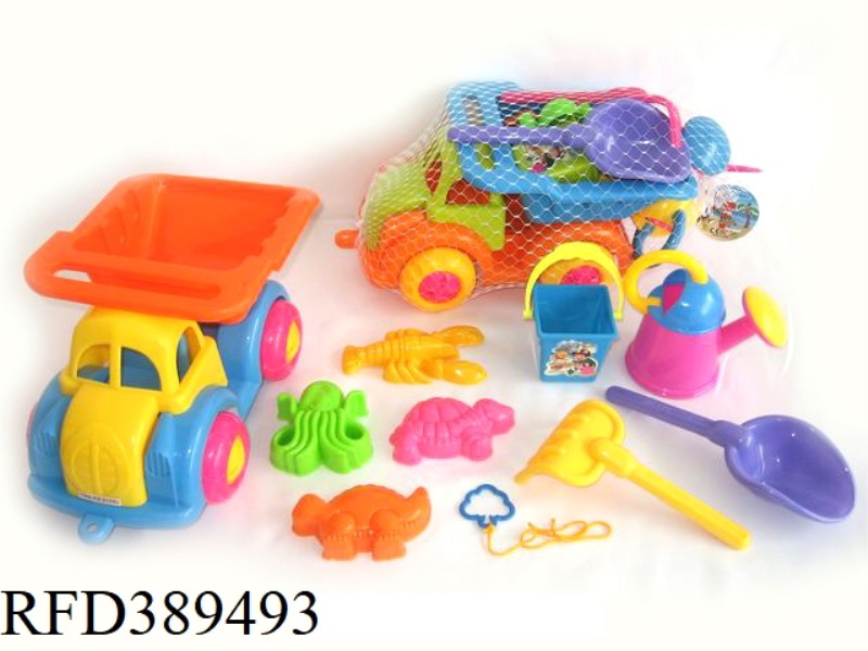 BEACH DUMP TRUCK 9PCS