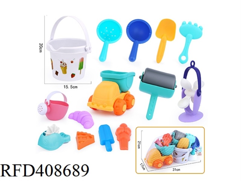 14-PIECE SOFT BEACH TOYS