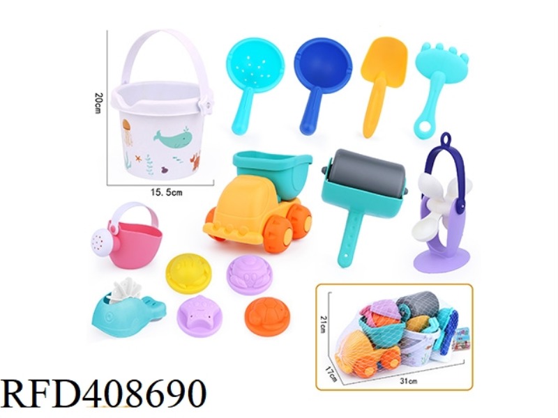 14-PIECE SOFT BEACH TOYS
