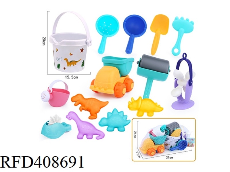 14-PIECE SOFT BEACH TOYS