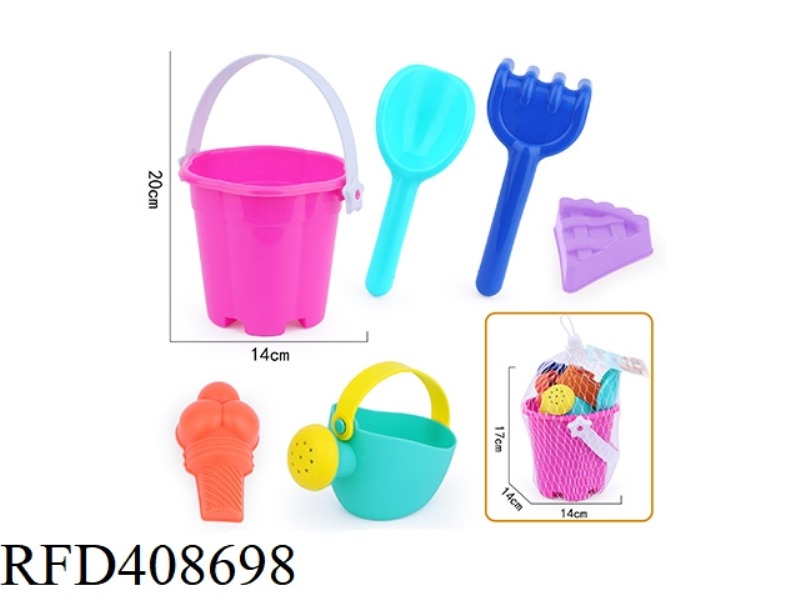6-PIECE SOFT BEACH TOYS