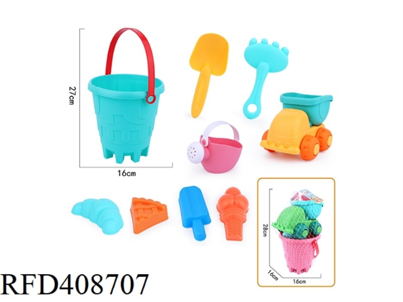 9-PIECE SOFT BEACH TOYS