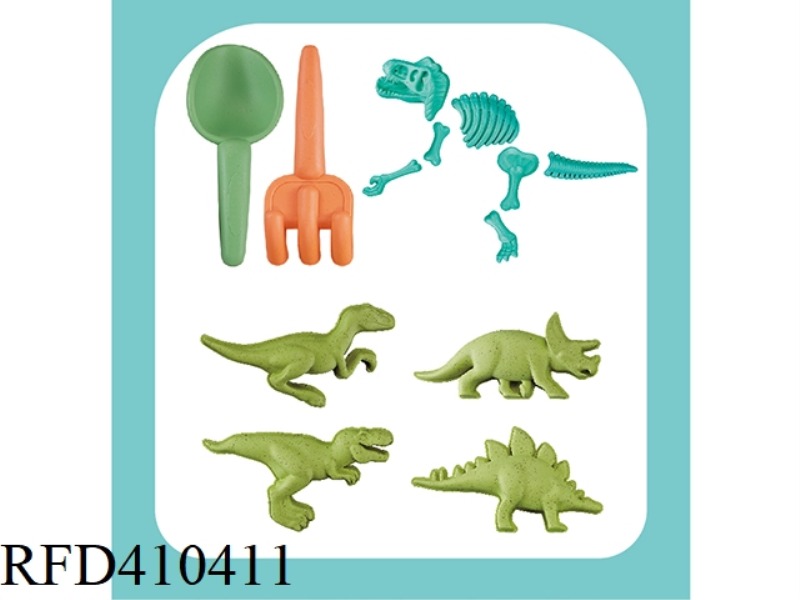 WHEAT DINOSAUR BEACH SERIES-13PCS
