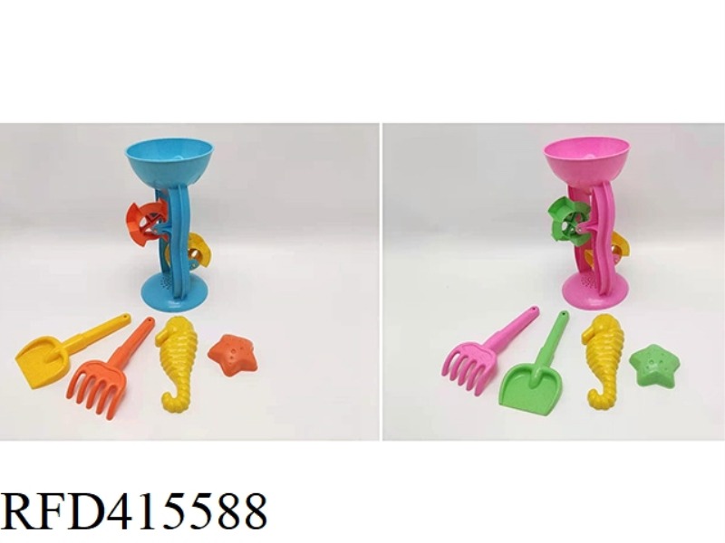 WHEAT STRAW MATERIAL 5-PIECE HOURGLASS