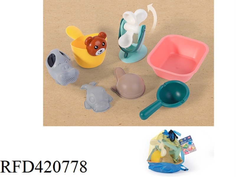 7-PIECE SOFT BEACH TOYS