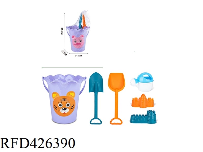 6-PIECE LARGE BEACH BUCKET