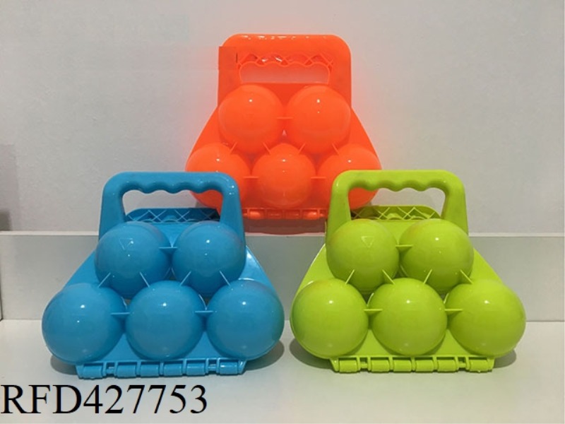 FIVE BALL SNOWBALL CLIP (THREE COLORS MIXED)