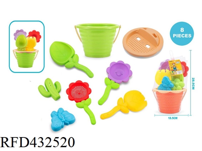 FLOWER BEACH TOYS (8PCS)