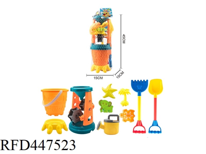 BEACH BUCKET TOYS 10PCS