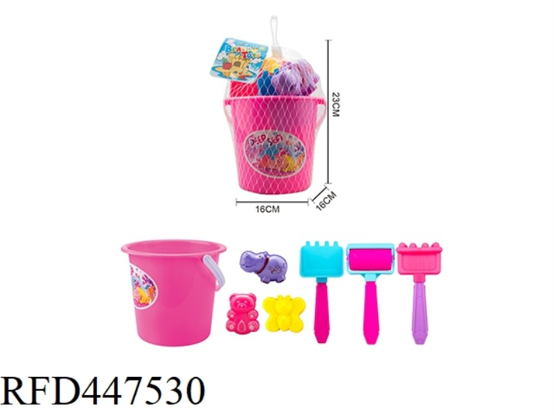 BEACH BUCKET TOYS 7PCS