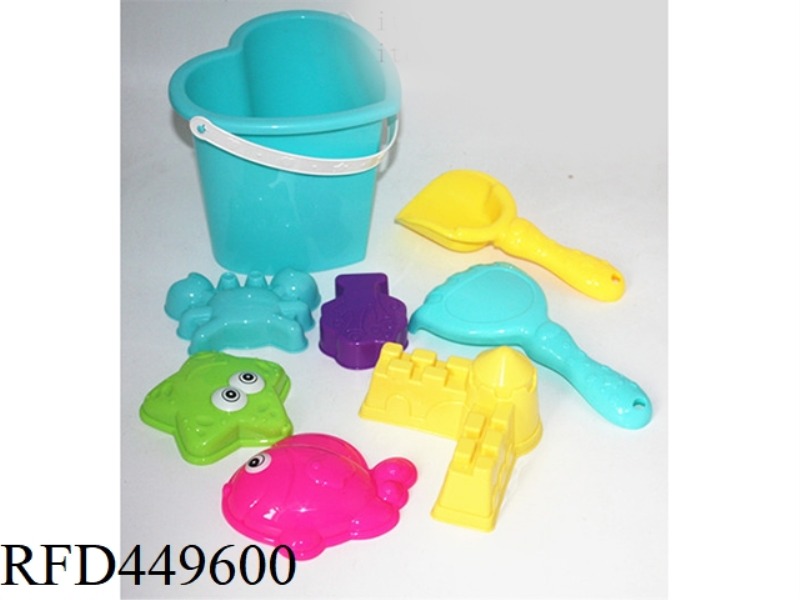 BEACH BUCKET TOYS 8PCS