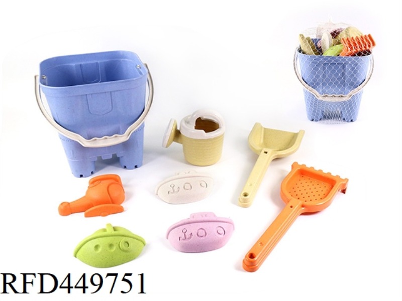 STRAW BEACH BUCKET COMBINATION