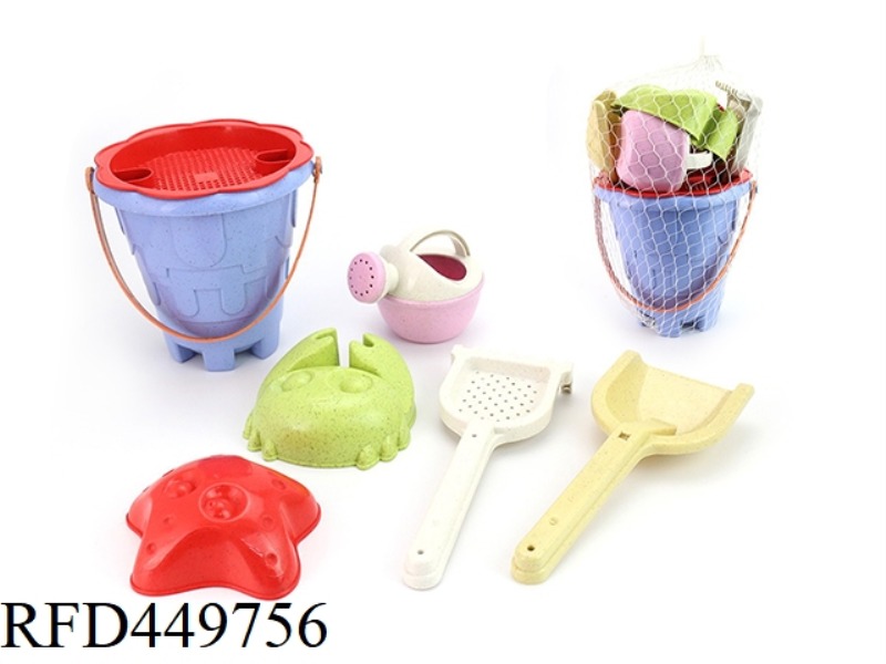STRAW BEACH BUCKET COMBINATION