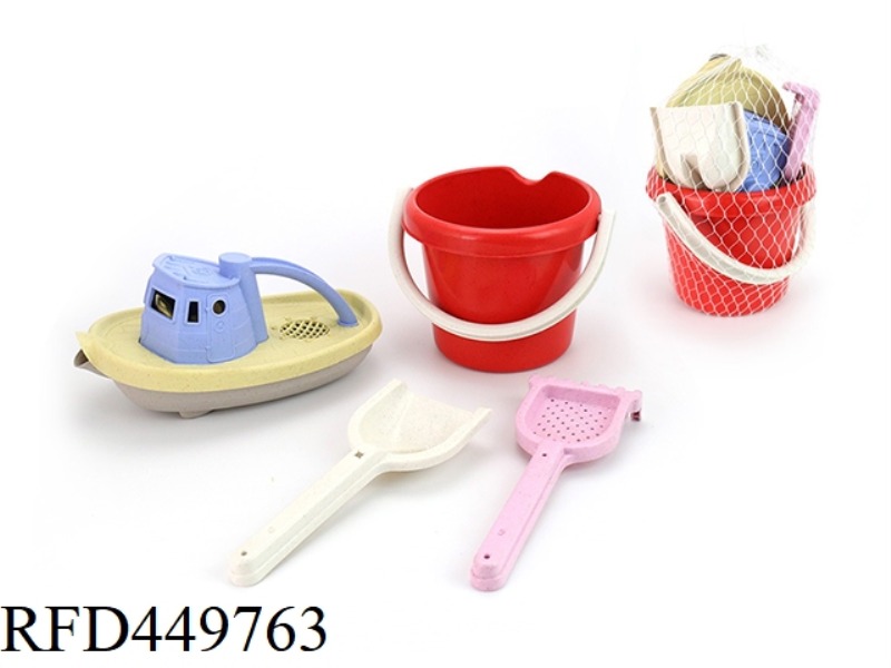 STRAW BEACH BUCKET COMBINATION