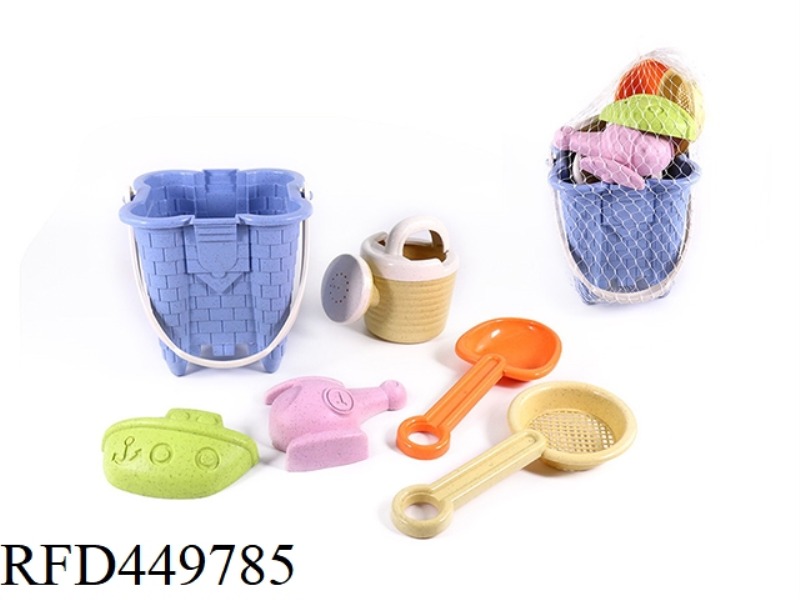STRAW BEACH BUCKET COMBINATION