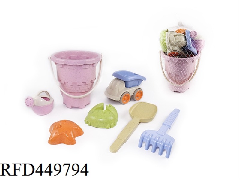 STRAW BEACH BUCKET COMBINATION