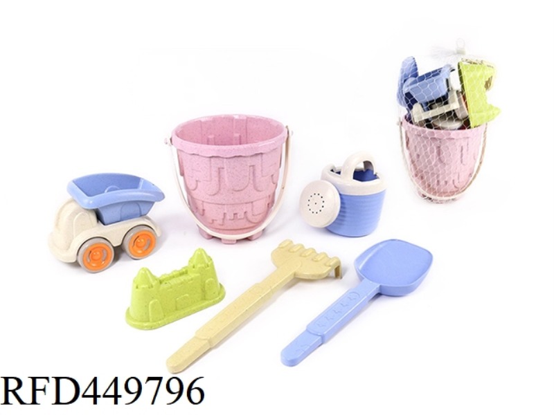 STRAW BEACH BUCKET COMBINATION