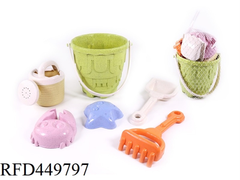 STRAW BEACH BUCKET COMBINATION