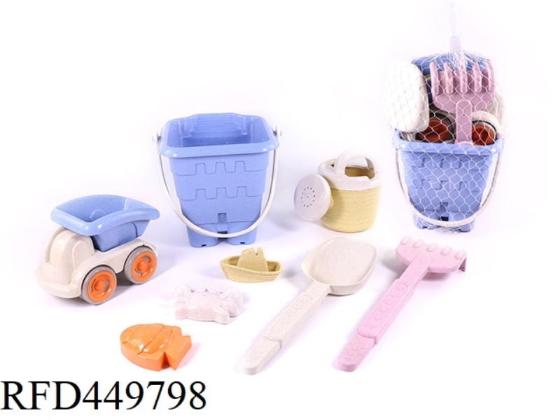 STRAW BEACH BUCKET COMBINATION