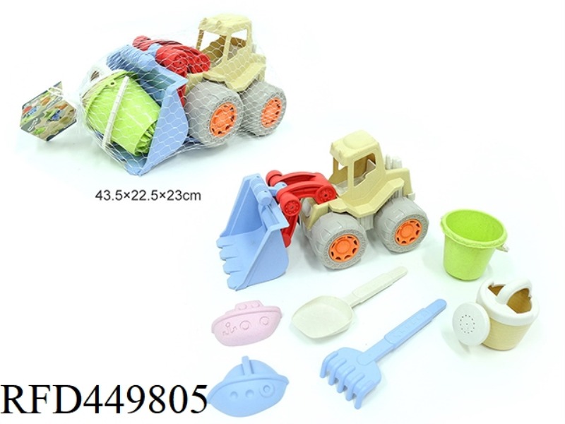 STRAW MATERIAL BEACH BULLDOZER COMBINATION