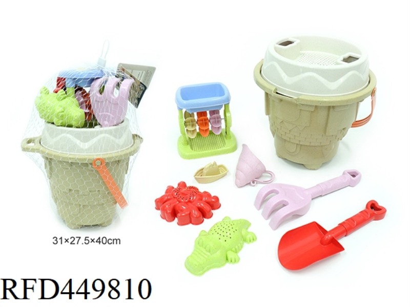 STRAW BEACH BUCKET COMBINATION