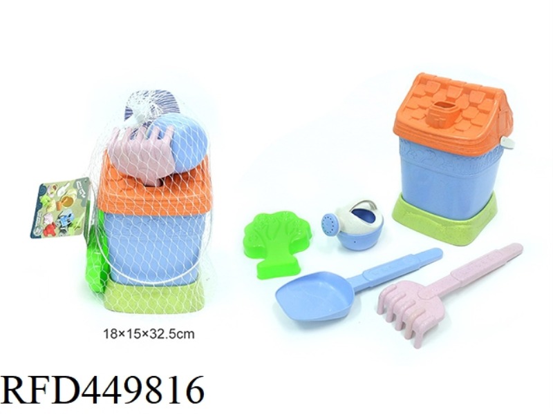 STRAW BEACH BUCKET COMBINATION