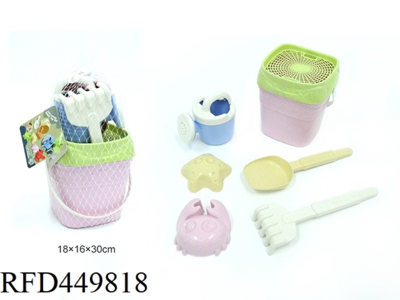 STRAW BEACH BUCKET COMBINATION
