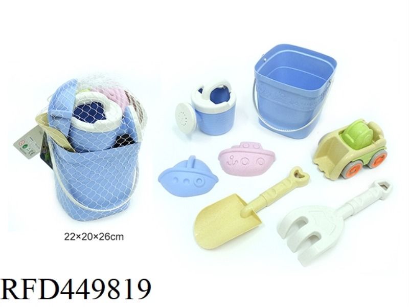 STRAW BEACH BUCKET COMBINATION