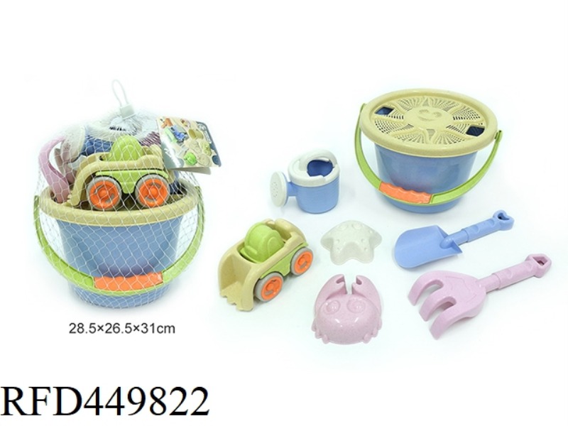 STRAW BEACH BUCKET COMBINATION
