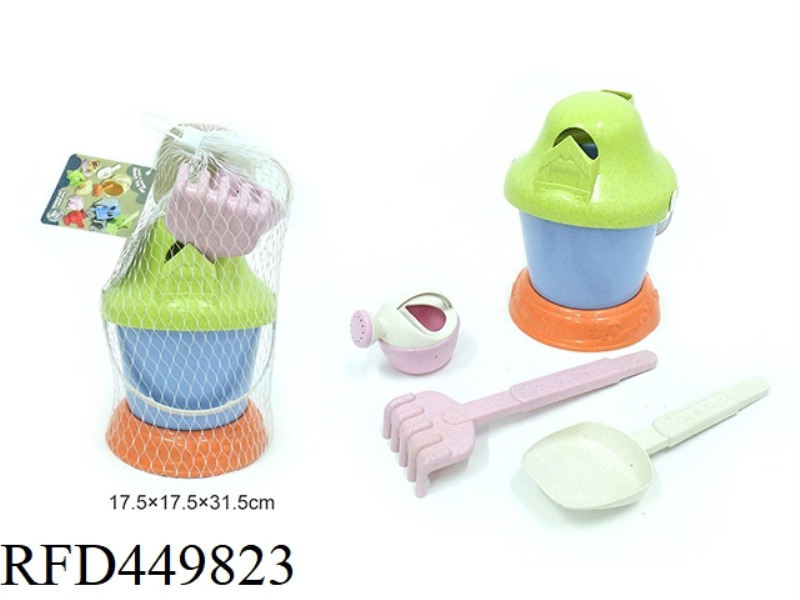 STRAW BEACH BUCKET COMBINATION