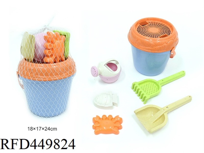 STRAW BEACH BUCKET COMBINATION