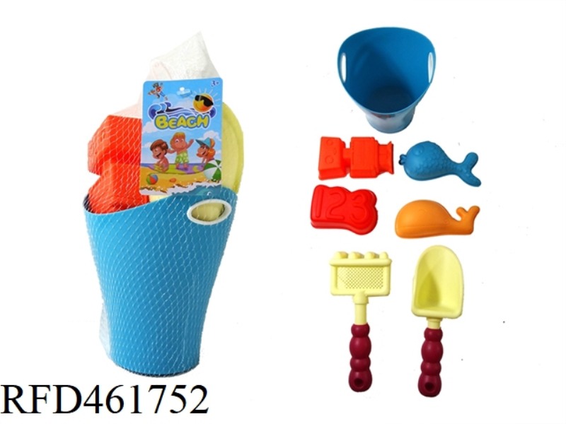 MESH BAG BEACH BUCKET SET 7PCS