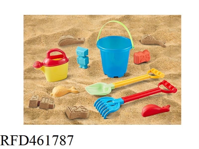 MESH BAG BIG ROUND BUCKET BEACH COVER 8PCS