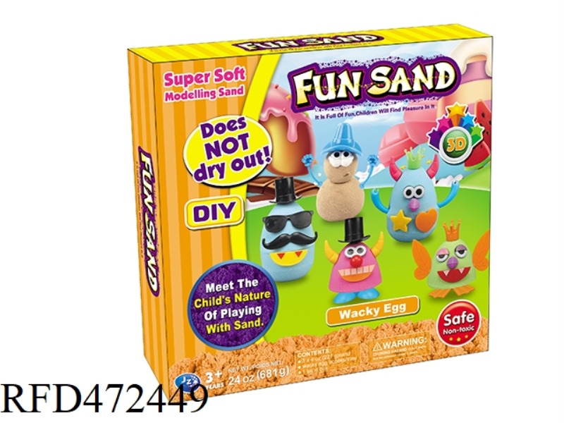 SPACE SAND FUNNY EGG SET