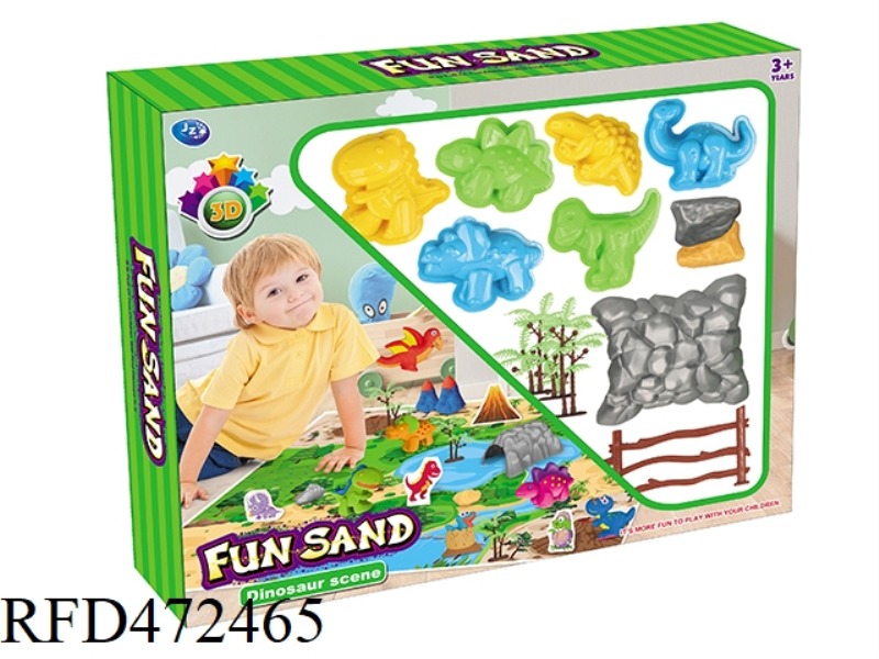 SPACE SAND / DINOSAUR SCENE SAND PLAY