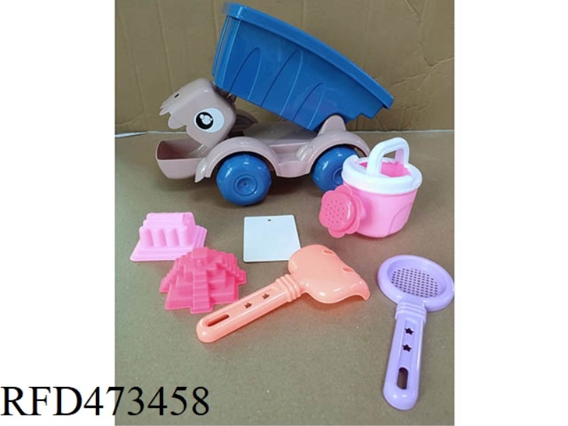 BEACH CARTOON DINOSAUR CAR